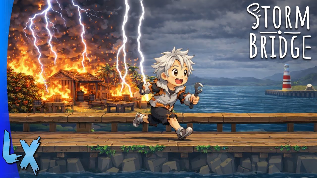 On construit une ville SUR UN PONT&hellip; mais une temp&ecirc;te nous pourchasse 😱🌪️ || Stormbridge