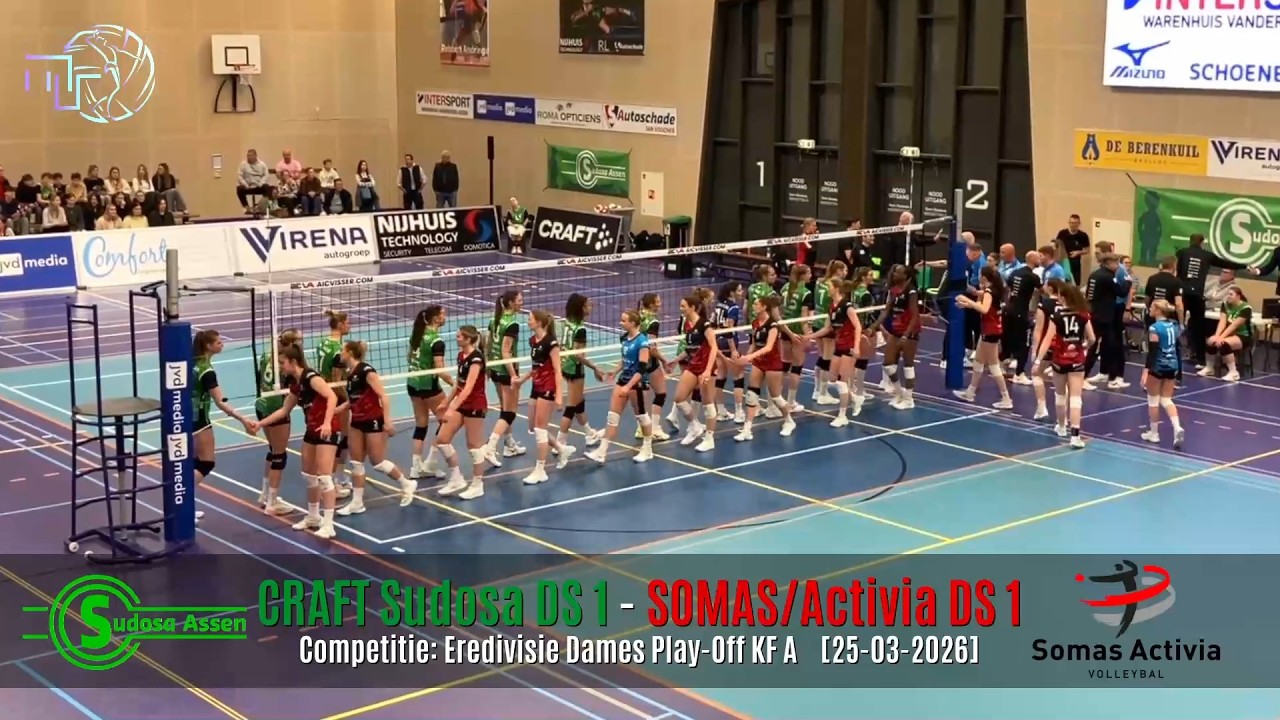 Volleybal Dames Eredivisie Play-Off KF: CRAFT Sudosa D1 - SOMAS/Activia D1 [25-03-2026]
