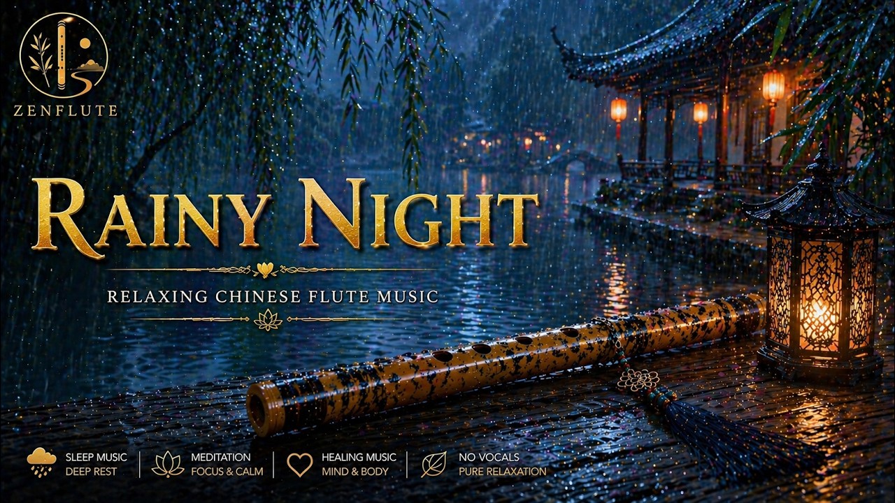 คืนฝนพรำ | Rainy Night Whisper – Emotional Chinese Flute Music