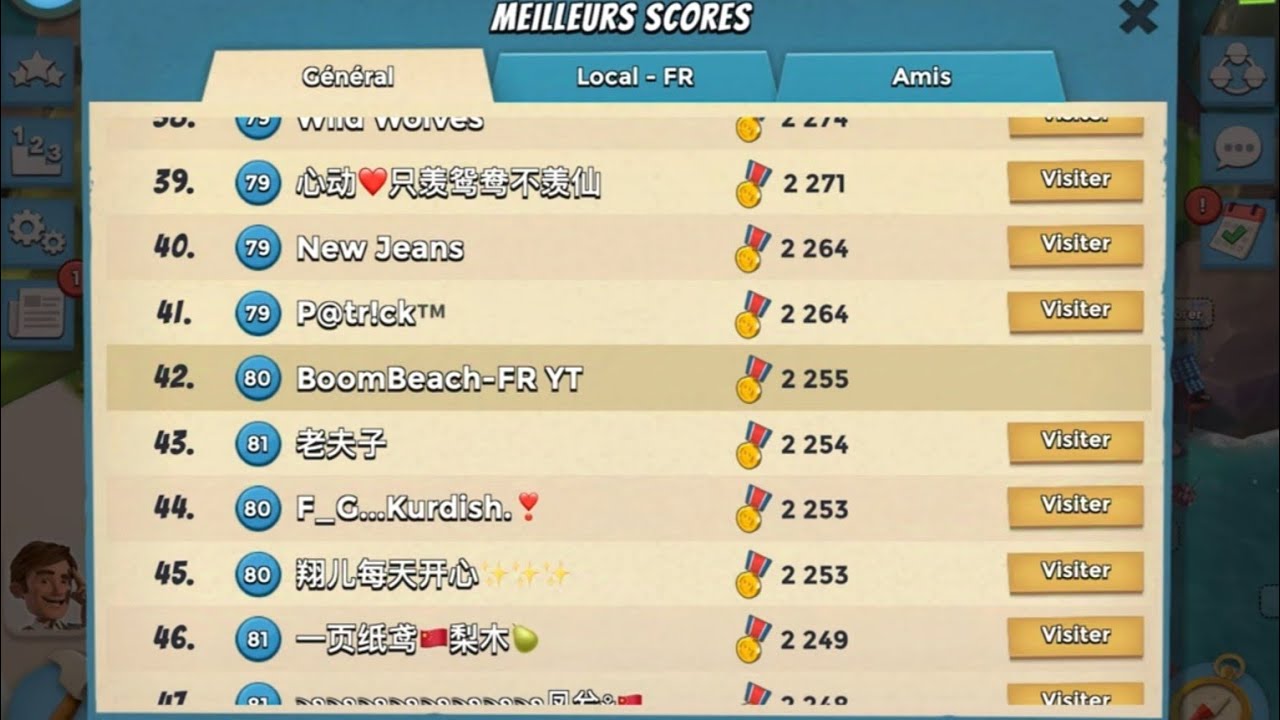 On rush le top 50 sur BOOM BEACH !!