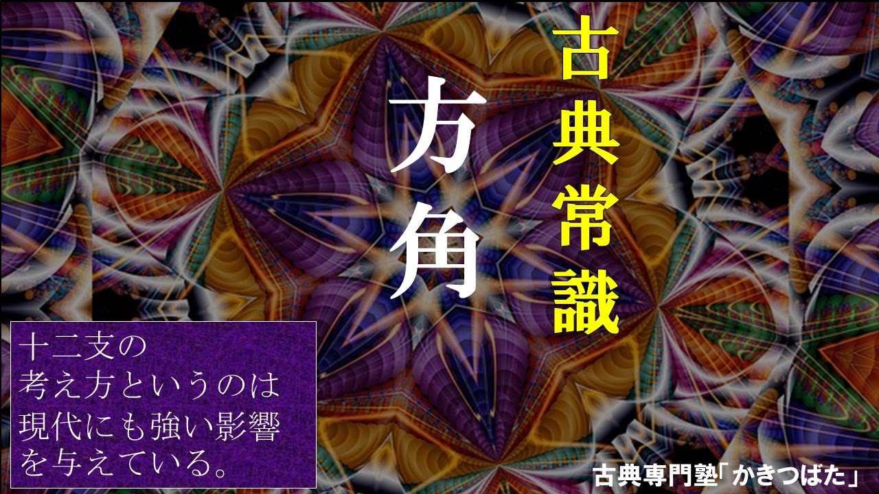 古典常識　方角【古典専門塾かきつばた】
