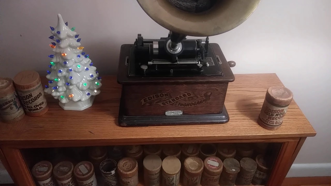 Silent Night - 1905 Edison cylinder record - Christmas phonograph records - 2M 2 minute