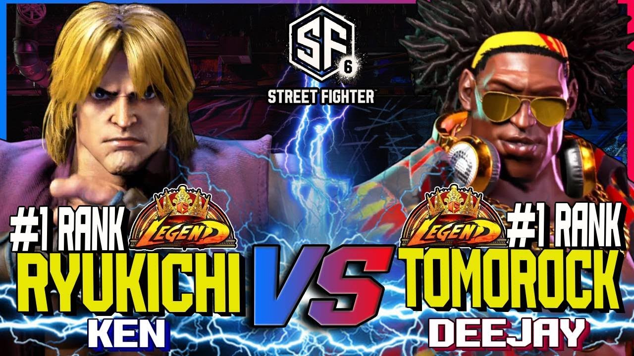 SF6 ▰ RYUKICHI (1 Ranked Ken) vs TOMOROCK (1 Ranked DeeJay) ▰ Street Fighter 6 HIGH LEVEL GAMEPLAY