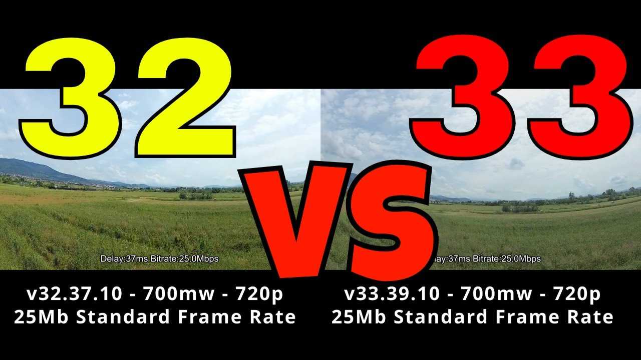 Walksnail Test Firmware 32vs33 #walksnail #avatarhd