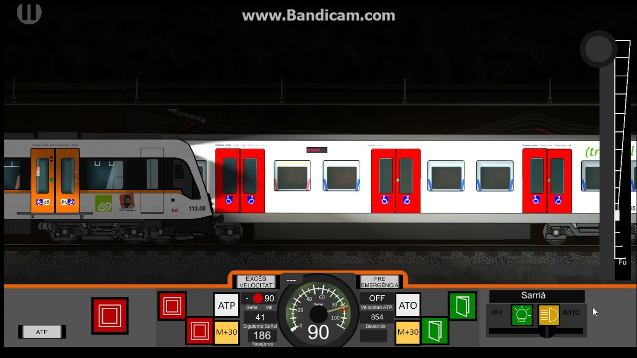 FGCsim: (linea S2 pl.cataluña / sant cugat) PARTE 1 DE 2