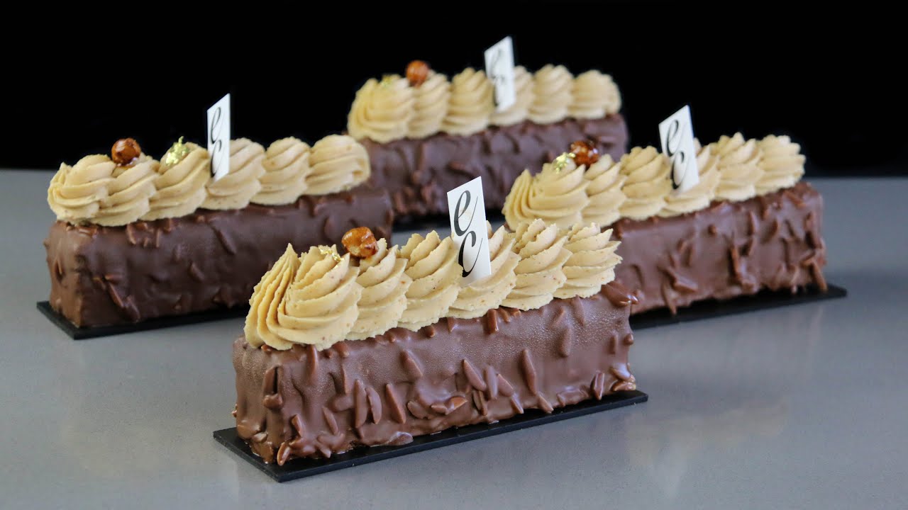 Pastel Crujiente de Praliné y Mango / Crunchy Praline & Mango Cake