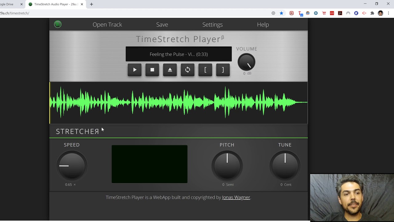 Slowing down MP3 tunes with Time Stretch Player