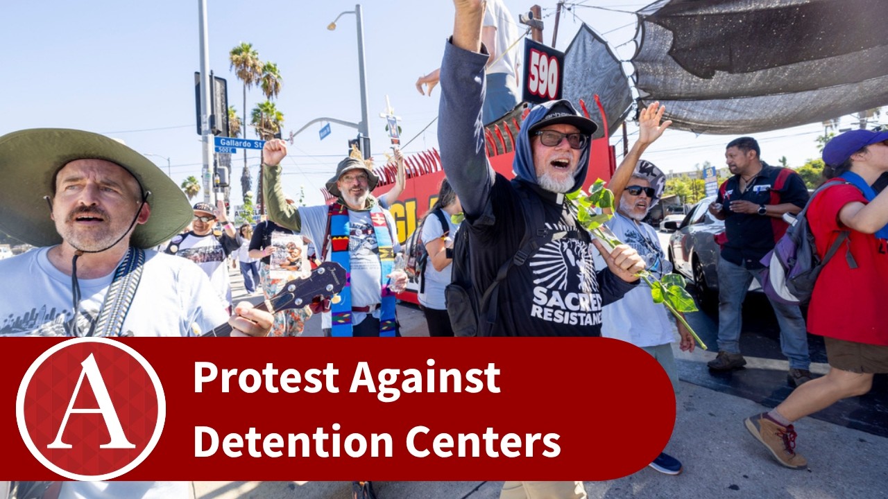 Protesters March From the Adelanto Detention Center to Downtown | ATVN, Tuesday, October 6, 2026