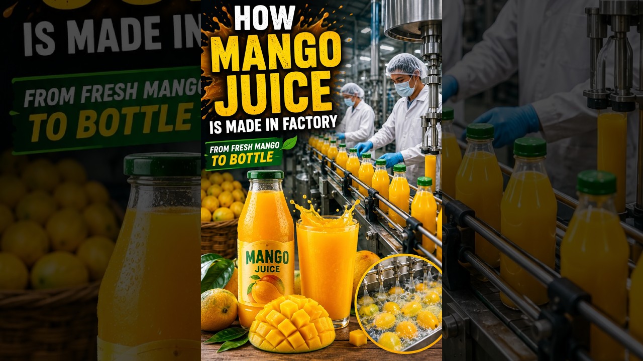 How Mango Juice Is Made | Inside a Modern Mango Juice Factory (Step-by-Step Process)