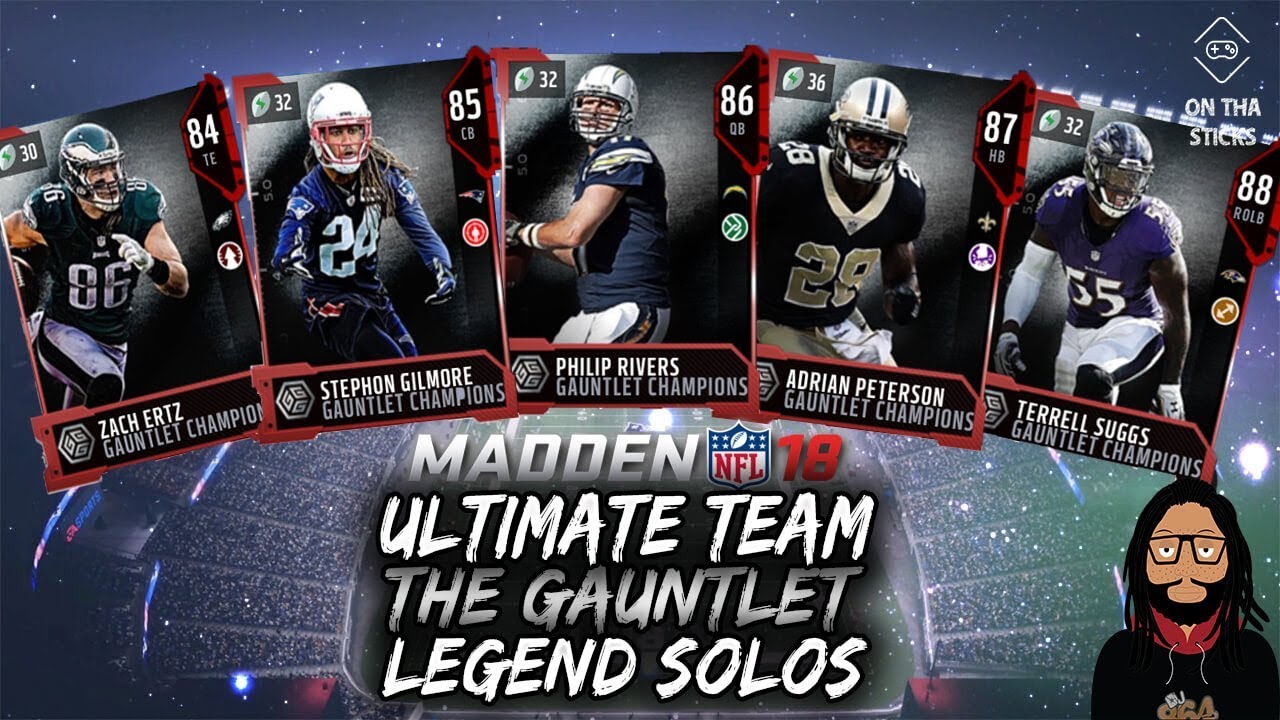 Madden 18 Ultimate Team The Gauntlet Legend Solos #MUT