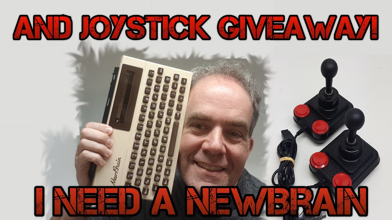 Joystick GiveAway! and I need a NewBrain, and more vintage computers being unboxed.