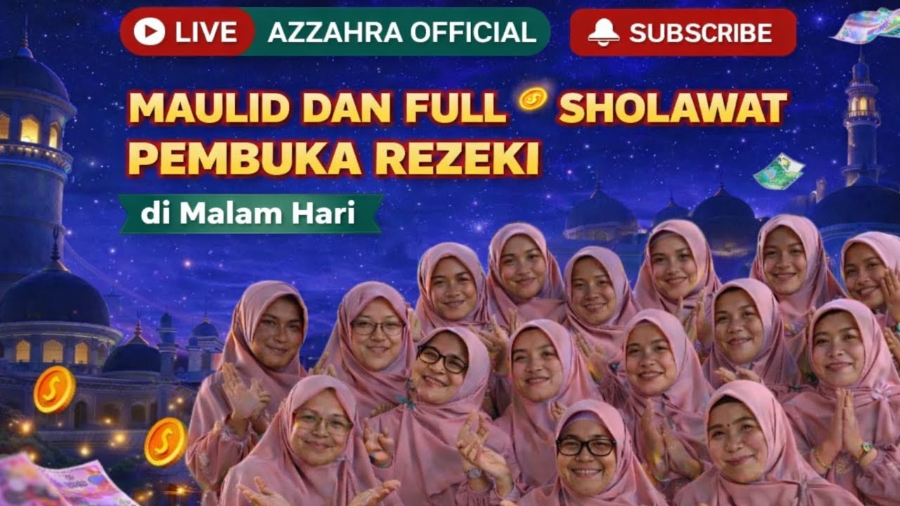 LIVE  MALAM INI🌙 “SHOLAWAT PEMBUKA PINTU REZEKI 🤍“JANGAN SCROLL, INI BISA JADI DOAMU TERKABUL”