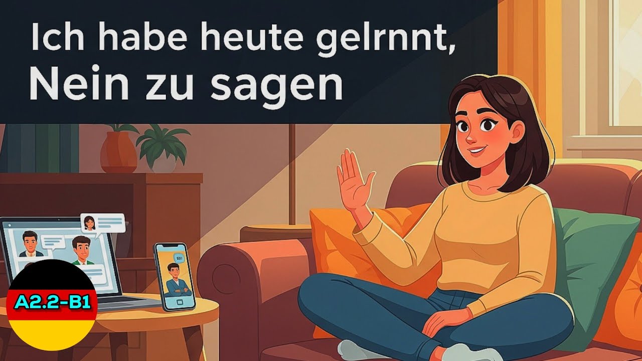 Ich habe heute gelernt, Nein zu sagen , Learn German with story A2 #deutschlernen #learngerman 