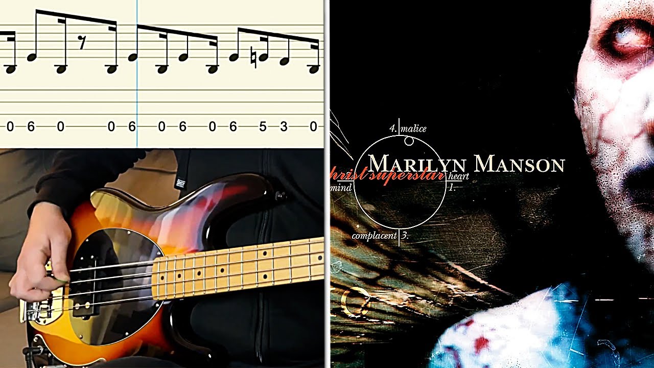 Marilyn Manson &ndash; The Beautiful People BASS COVER with TABS