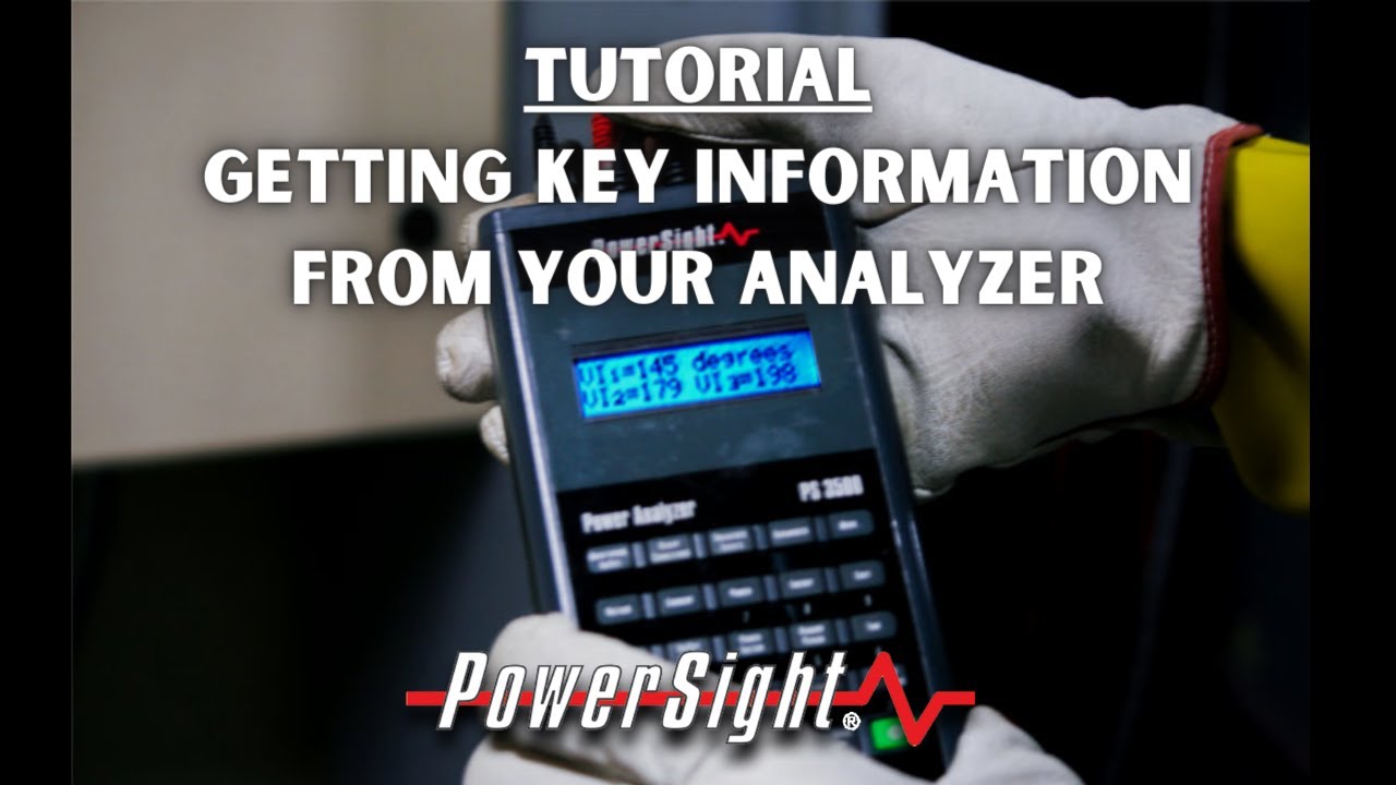 Getting Key Information from Your Analyzer