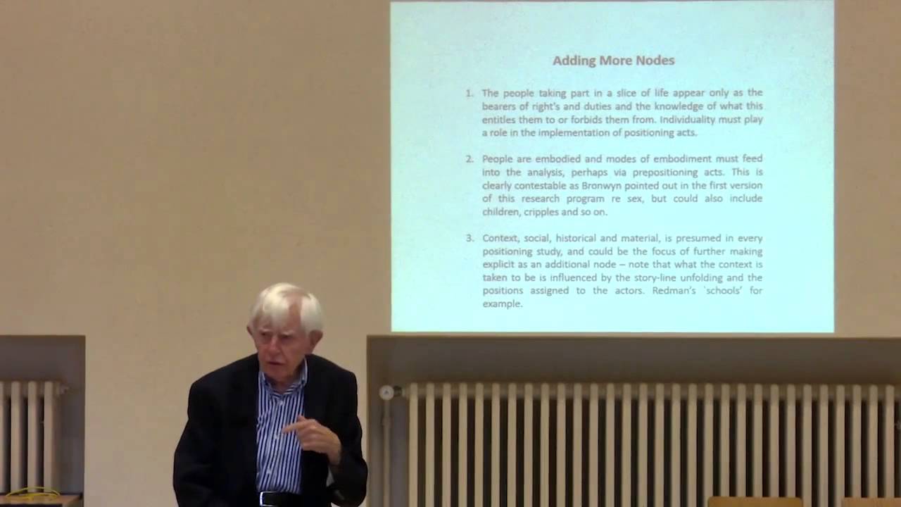 Rom Harré   Positioning Theory Symposium Bruges 8 July 2015
