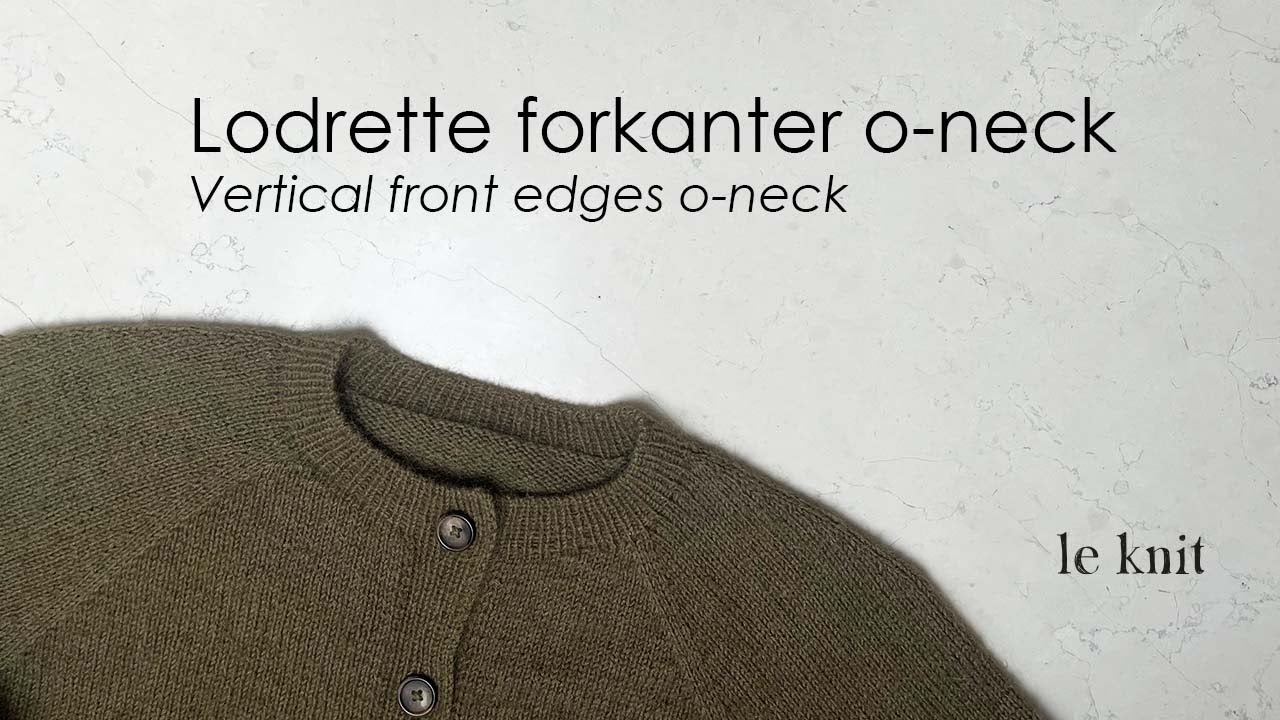 Lodrette forkanter o-neck