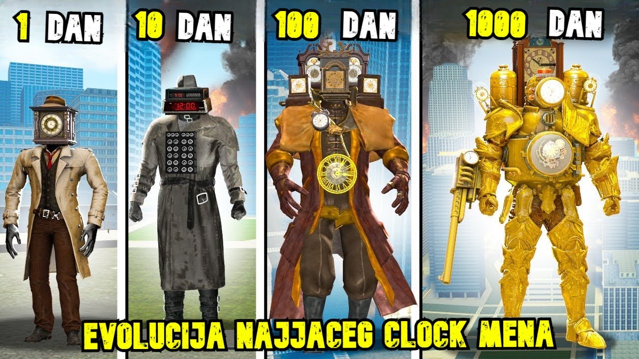 POSTAO SAM SVE EVOLUCIJE CLOKMEN TITANA ZA 24 SATA!!!