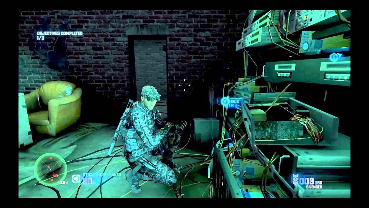 Splinter Cell Blacklist Gameplay: Hackers' Den (Perfectionist/Undetected/Non-lethal)