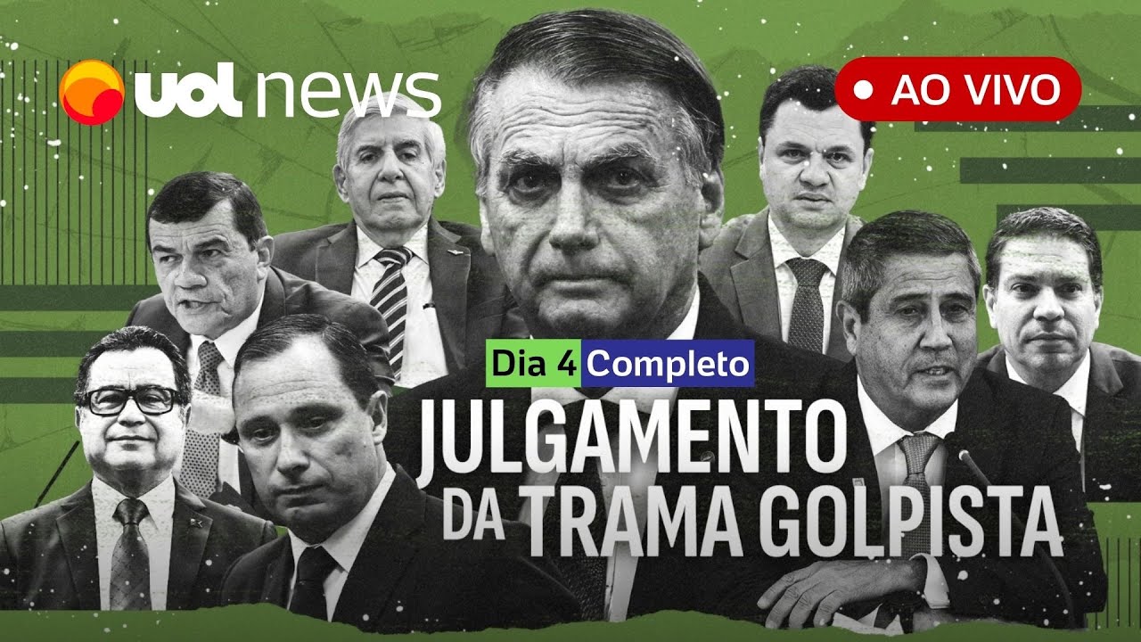 Julgamento ao vivo no STF: Fux vota para absolver Bolsonaro de todos os crimes; veja transmiss&atilde;o