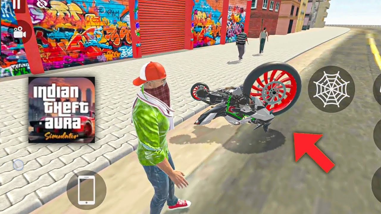 🕷️ Spider Power से Bike उड़ाई 😱 | Indian Theft Aura Simulator Gameplay