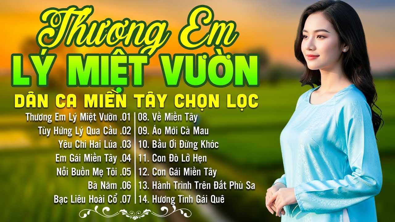 LK Dân Ca Miền Tây HAY NHẤT HIỆN NAY - Thương Em Lý Miệt Vườn - Lk Nhạc Trữ Tình Quê Hương Ngọt Ngào