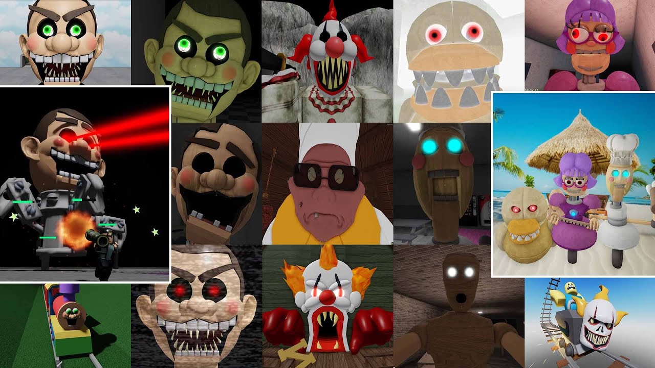 SPEED Run in 4 Scary Obby from Mr Funny's ToyShop, The Carnival of Terror,... | RODENTIST