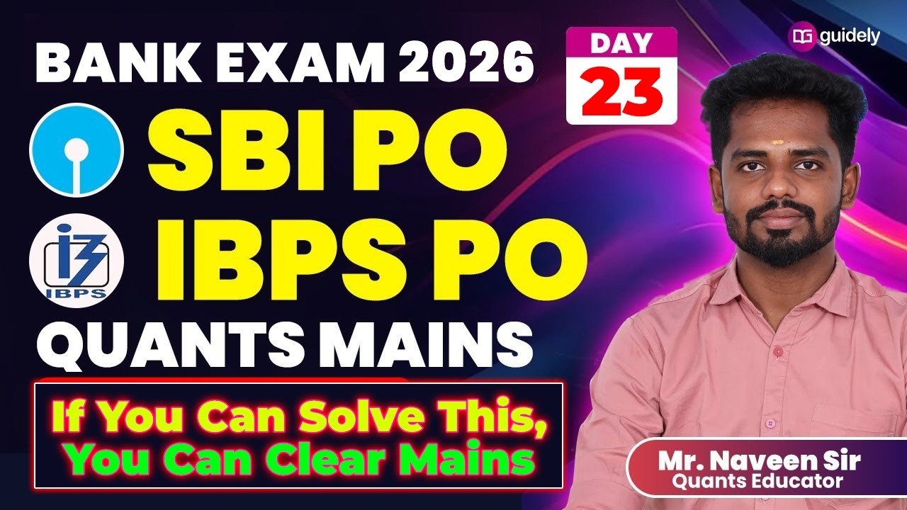 🔥Quants for IBPS PO 2025 - Day 23 | MEMORY BASED QUESTIONS | Mr. Naveen #ibpspo #ibpspomainsquant