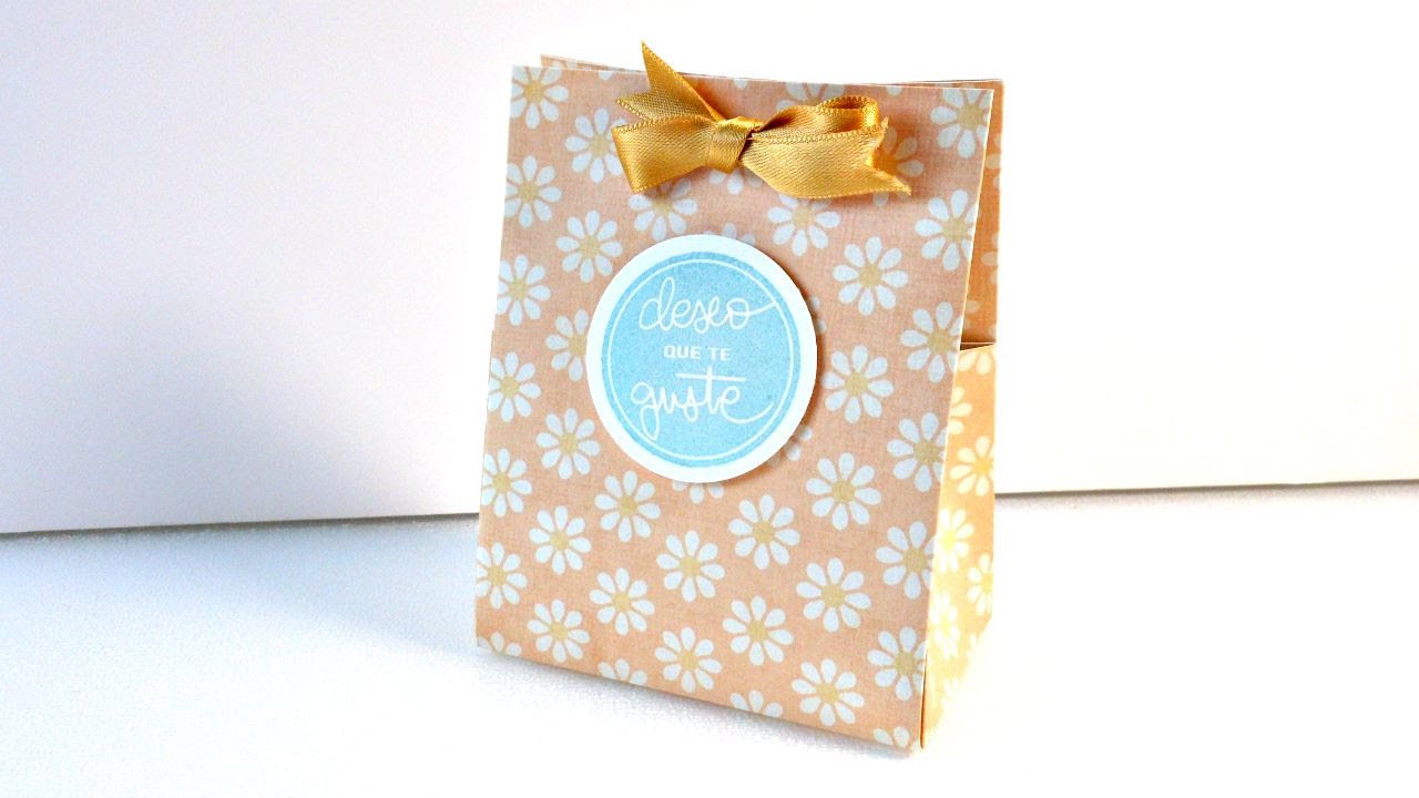 Bolsa de Regalo RÁPIDO Y FÁCIL | Scrapbooking | Mundo@Party