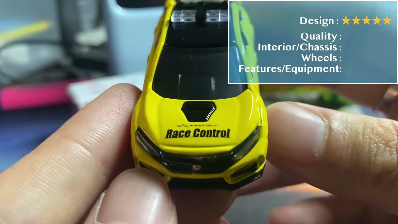 TOMICA No. 120 Honda Civic Type R Race Control Car