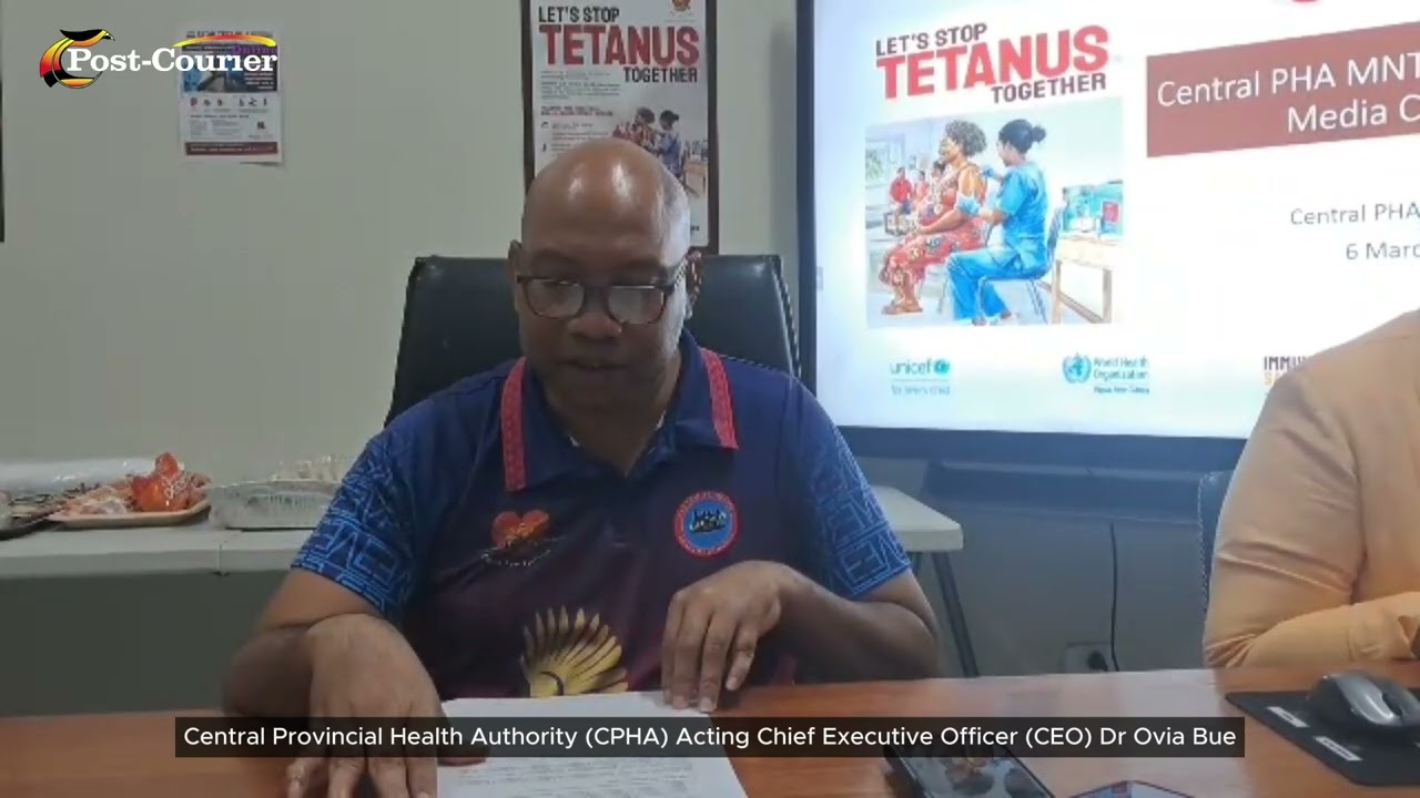 Central Provincial Health Authority (CPHA) Acting Chief Executive Officer (CEO) Dr Ovia Bue