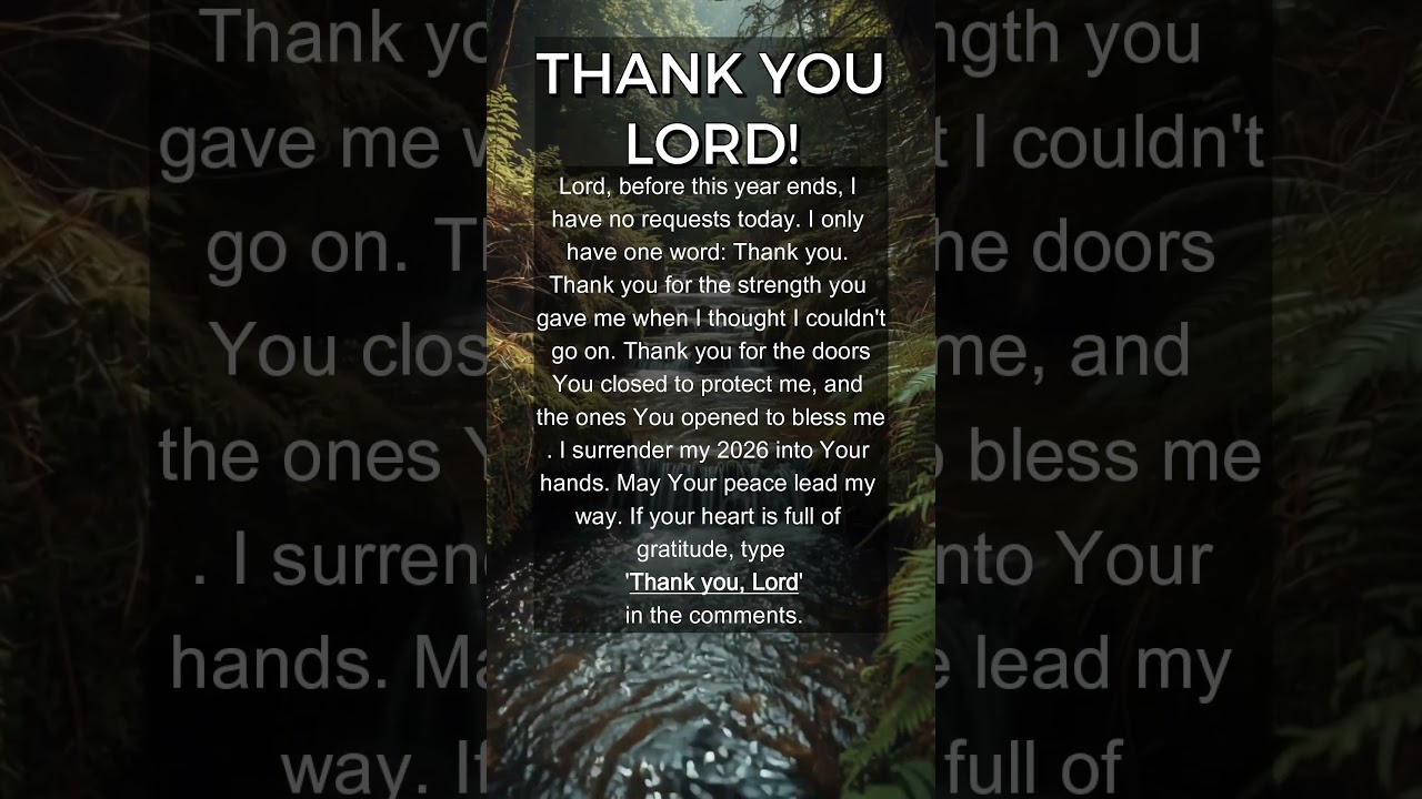 The most important prayer for the New Year 🙏✨ 