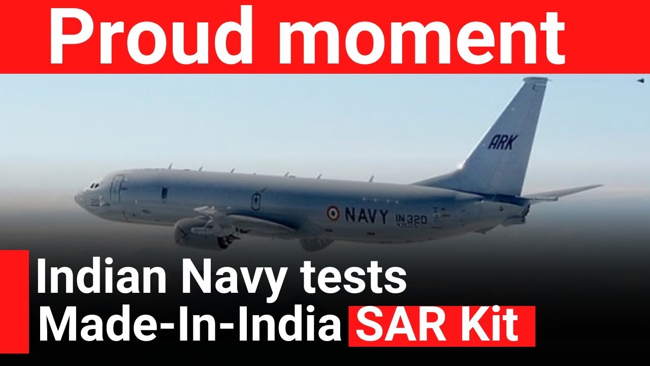 Indian Navy Performs Maiden Test Drop Of Made-in-India SAR Kit | Trending news