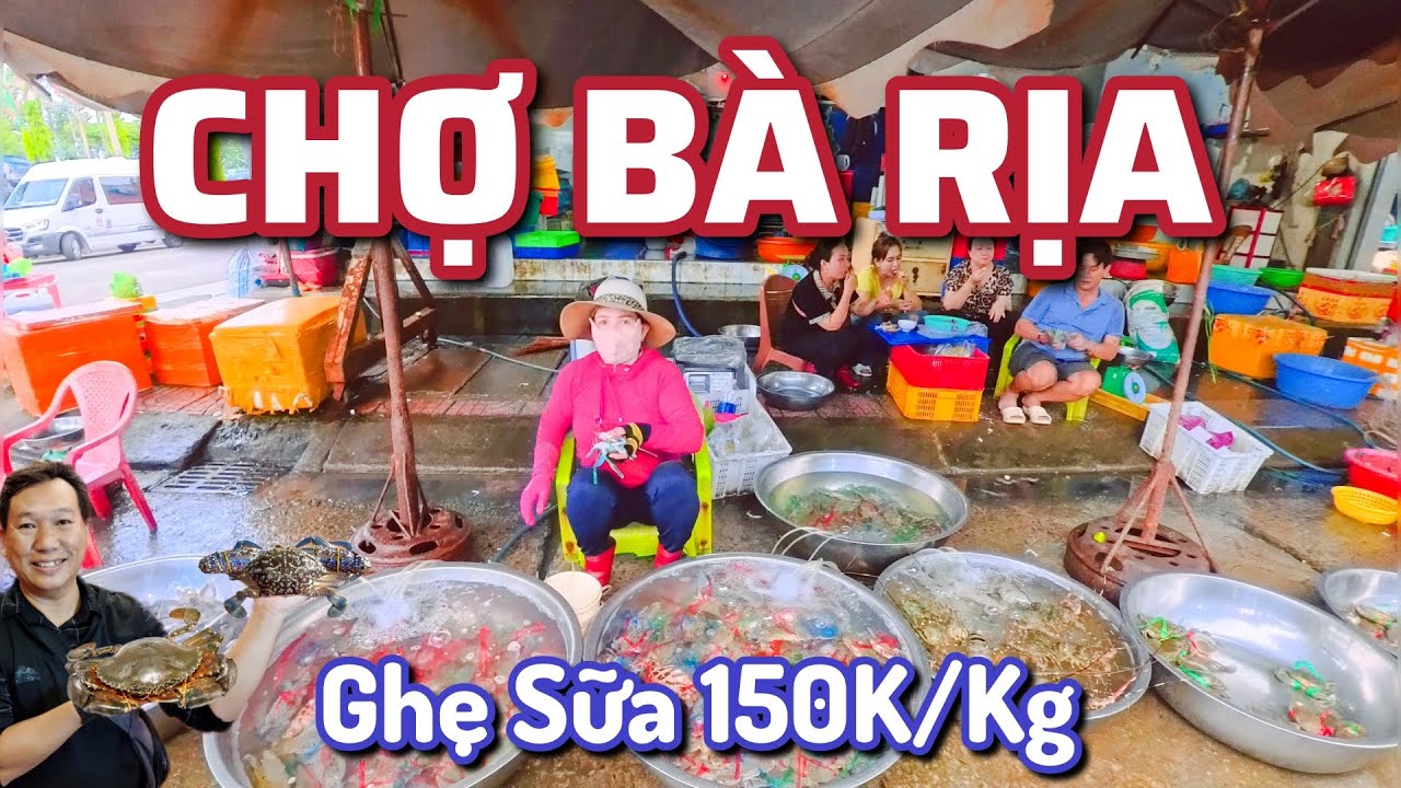 Ghẹ Sữa Lớn sống chỉ 150k/kg – Chợ chiều Bà Rịa rẻ không tưởng!