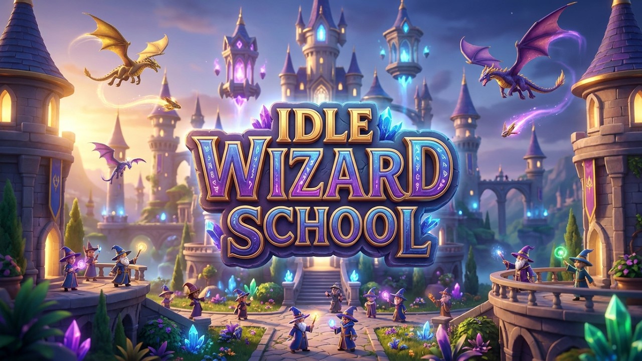 Idle Wizard School - Wizards Assemble (Gameplay Android)