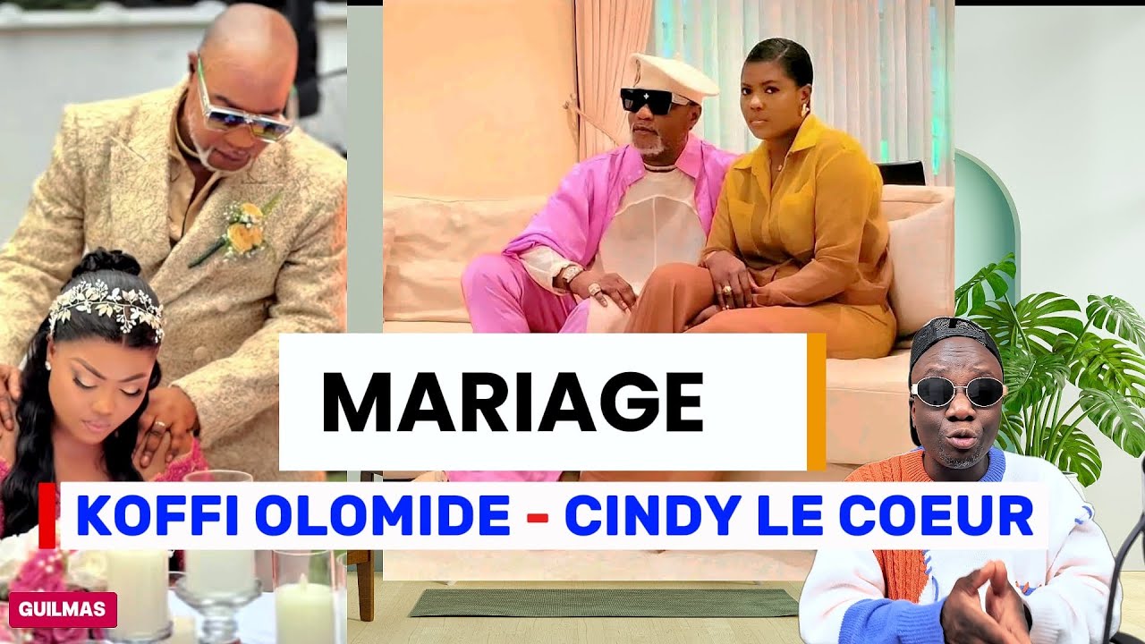 ENFIN LE MARIAGE DE CINDY LE COEUR ET KOFFI OLOMIDE
