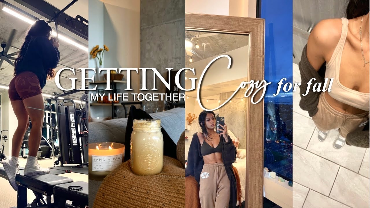 getting my life together, while getting COZY AF for fall🕯