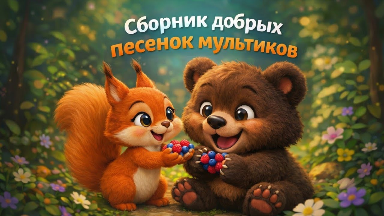 Сборник добрых песенок мультиков #детскиепесни #мультик
