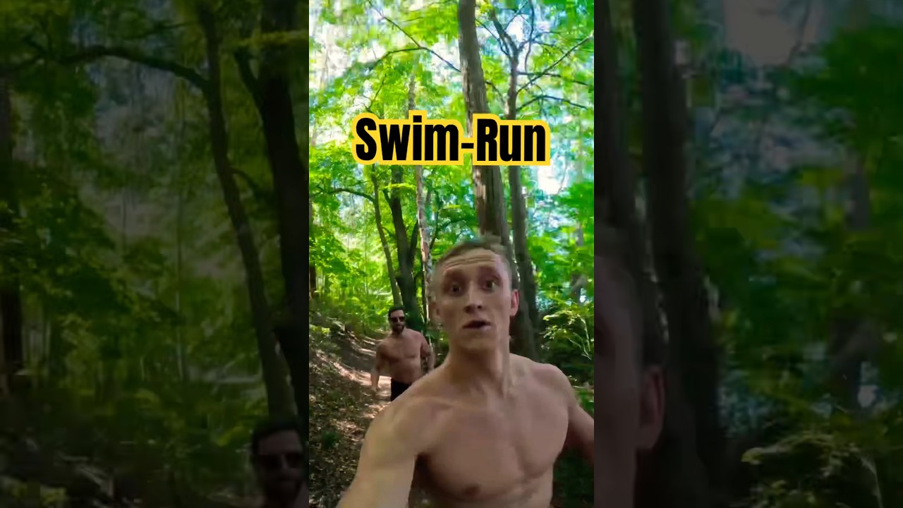 Swoim Run🏊&zwj;♂️🏃&zwj;♂️8km bieg 4km pływanie #swimrun #pływanie #bieganie #ocr