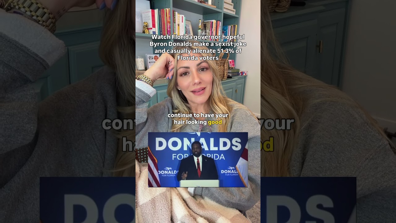 Byron Donalds' Joke About Women BACKFIRES Fast #ByronDonalds #Florida #Politics