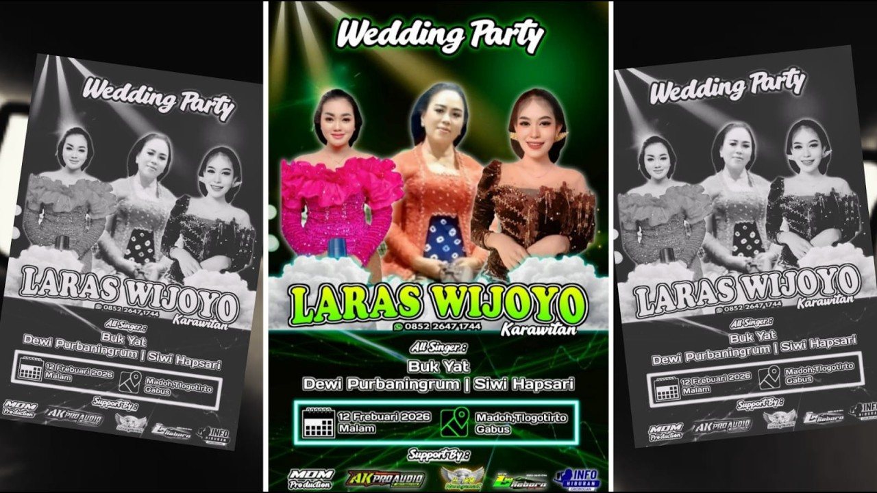 🔴LIVE KARAWITAN LARAS WIJOYO IN MADOH-TLOGOTIRTO / WEDDING 