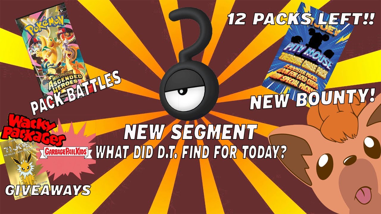 POKEMON PACK BATTLES, GIVEAWAYS & NEW BOUNTY FOR THE PITY MOUSE PACKS! + NEW SEGMENT!!!