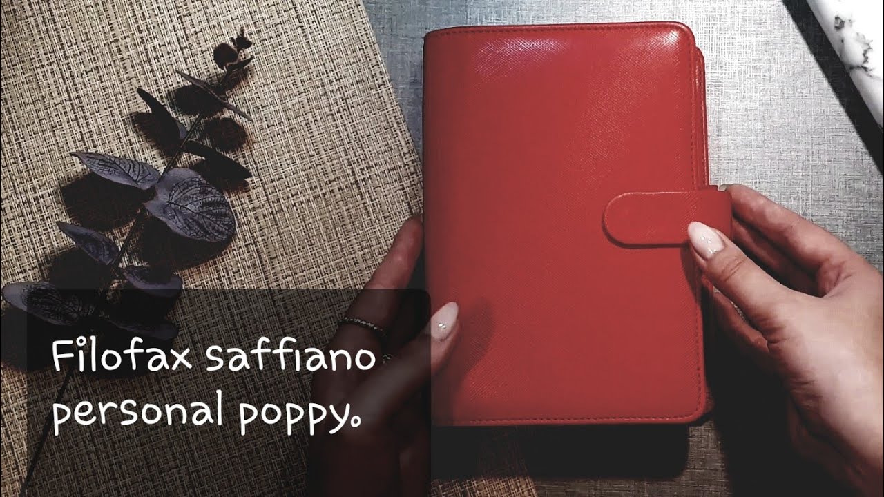Обзор на filofax saffiano personal poppy.