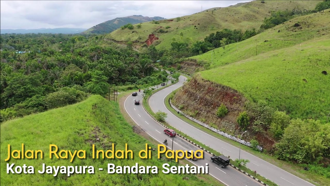 Jalan Raya Indah di Papua, Kota Jayapura Menuju Bandara Sentani
