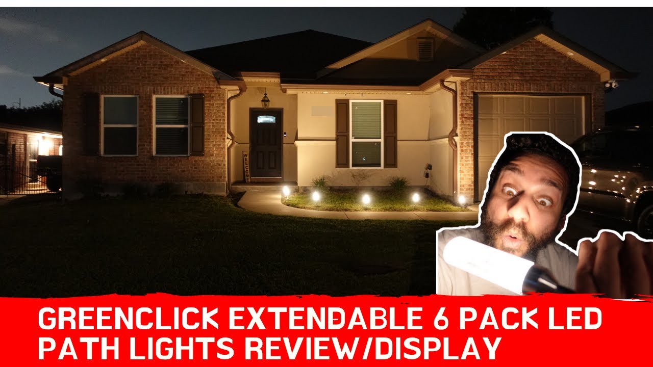 GreenClick Extendable 6 Pack LED Path Lights Review & Display | How To Set Up