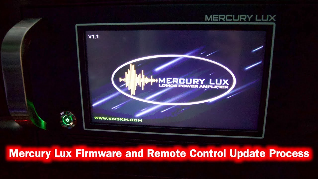 Mercury Lux Firmware v1.2 Update Process | Mercury Lux PC Remote Control v1.2 | KM3KM Amplifiers