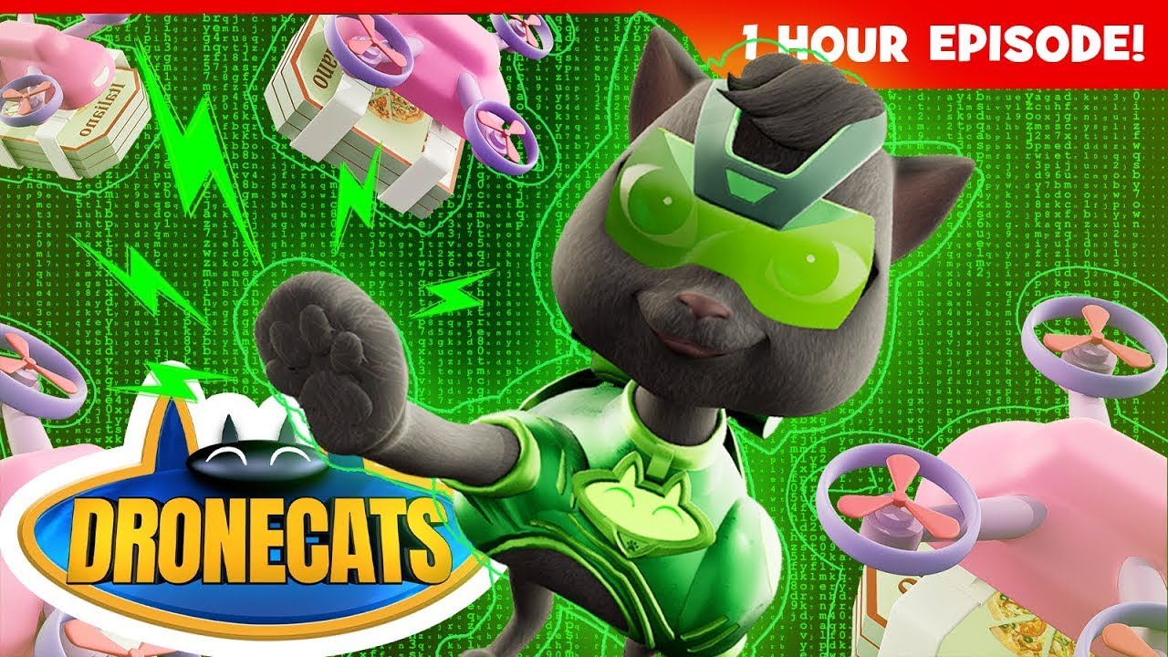 🕰️ DRONECATS: 1 HOUR LONG! 😸 | Superhero Cartoon | 06