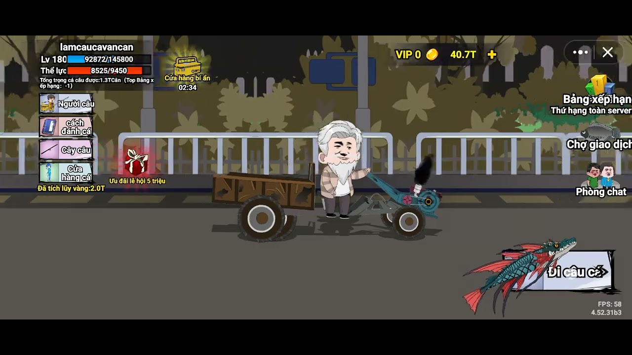 CÂU CÁ VẠN CÂN|SỬ DỤNG GIANG LÃO(ÔNG CƯƠNG)PHÁ ĐẢO TẤT CẢ CÁC MAP|PHOENIX CHƠI GAME 