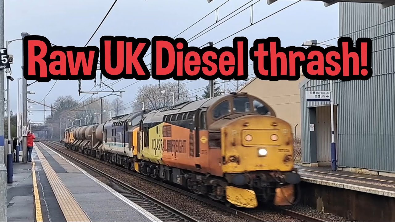 Raw Uk diesel locomotive thrash!