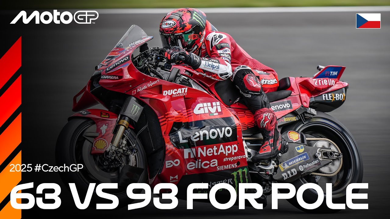 Pecco and Marc go head-to-head for pole in the last 5 minutes of MotoGP Q2 ⚔️ | 2025 Czech GP